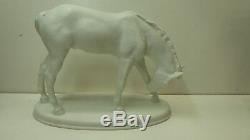 Vintage Hussman Porcelain Horse Foal Statue Figurine Furstenburg Albert Hinrich