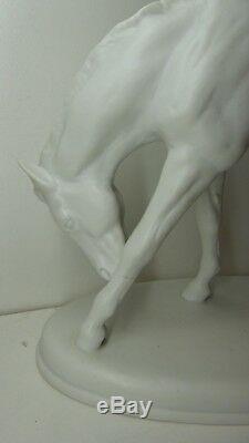 Vintage Hussman Porcelain Horse Foal Statue Figurine Furstenburg Albert Hinrich