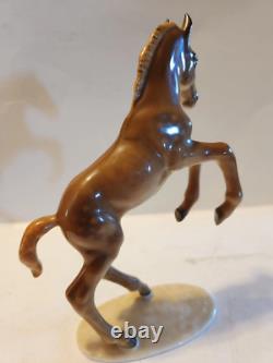Vintage Hutschenreuther Germany Dappled Chestnut Horse Foal Colt figurine