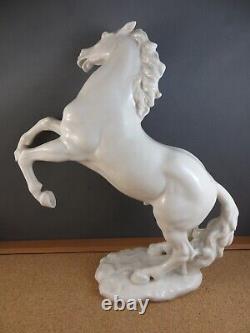 Vintage Hutschenreuther Large White Stallion 12 Horse Figurine G. Granget
