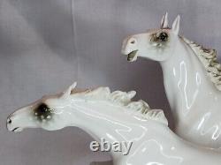 Vintage Hutschenreuther Porcelain Horse Figure In Freiheit (In Freedom) German