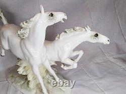 Vintage Hutschenreuther Porcelain Horse Figure In Freiheit (In Freedom) German