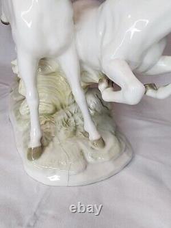 Vintage Hutschenreuther Porcelain Horse Figure In Freiheit (In Freedom) German