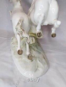 Vintage Hutschenreuther Porcelain Horse Figure In Freiheit (In Freedom) German