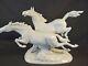 Vintage Hutschenreuther Porcelain Two Horses Frightened M. H. Fritz Figurine