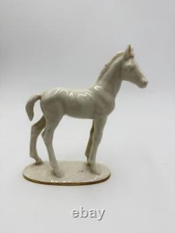 Vintage Hutschenreuther Selb Porcelain Horse Foal Figurine Max Fritz Germany