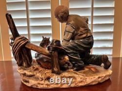 Vintage Italian Made Porcelain Capodimonte Replica Veterinarian With Horse Vintage Italian Made Porcelain Capodimonte Replica Veterinarian With Horse