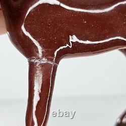 Vintage Italy Foal Baby Horse Figurine Brown Chestnut #4605 Repaired