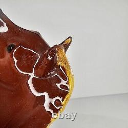 Vintage Italy Foal Baby Horse Figurine Brown Chestnut #4605 Repaired