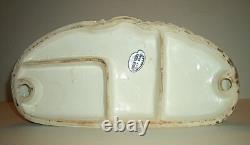 Vintage Japan Hand Painted Porcelain Horse & Carriage Victorian Figurine 1950s