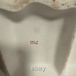 Vintage Japan Hand painted Porcelain Horse & Carriage Victorian Figurine 1950s