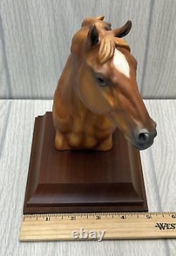 Vintage KAISER Germany Porcelain Horse Head Figurine Sculpture R. B. TATE