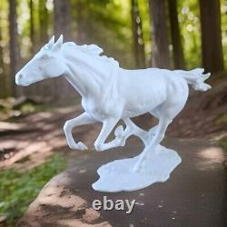 Vintage KAISER Horse Figurine GOLDEN CROWN Porcelain Running Porcelain Horse