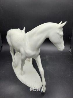 Vintage Kaiser Porcelain Mare and Foal Figure in White Bisque #403