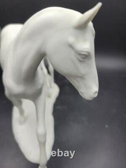 Vintage Kaiser Porcelain Mare and Foal Figure in White Bisque #403