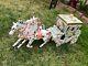 Vintage Large Capodimonte Porcelain Horse With Carriages For