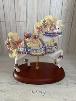 Vintage Lenox Porcelain Limited Edition Happy Birthday Carousel Horse 2001