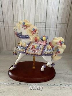 Vintage Lenox Porcelain Limited Edition Happy Birthday Carousel Horse 2001