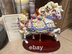 Vintage Lenox Porcelain Limited Edition Happy Birthday Carousel Horse 2001