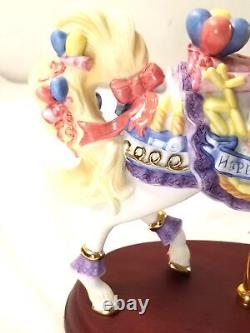 Vintage Lenox Porcelain Limited Edition Happy Birthday Carousel Horse 2001