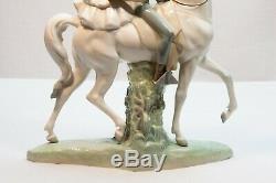 Vintage Lladro 4647 Andalusians Group Andaluces Couple on Horse Porcelain Statue