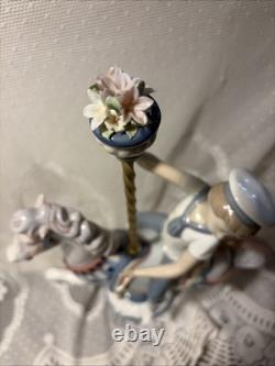 Vintage Lladro Boy On Carousel Horse #1470 Retired Excellent Condition Stunning