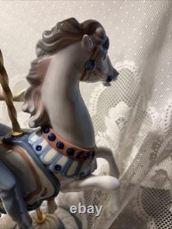 Vintage Lladro Boy On Carousel Horse #1470 Retired Excellent Condition Stunning