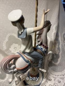 Vintage Lladro Boy On Carousel Horse #1470 Retired Excellent Condition Stunning