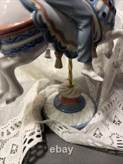 Vintage Lladro Boy On Carousel Horse #1470 Retired Excellent Condition Stunning