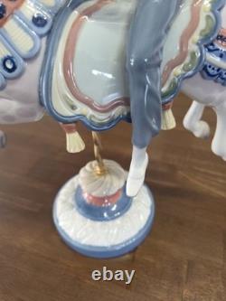 Vintage Lladro Boy On Carousel Horse #1470, Retired, Orig Box, Perfect
