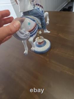 Vintage Lladro Boy On Carousel Horse #1470, Retired, Orig Box, Perfect