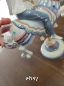 Vintage Lladro Boy On Carousel Horse #1470, Retired, Orig Box, Perfect