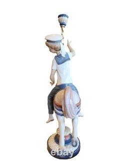 Vintage Lladro Boy on Carousel Horse #1470 Retired
