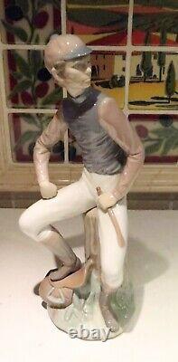 Vintage Lladro Large Retired Jockey Figurine