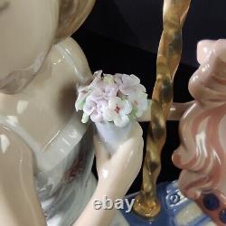 Vintage Lladro Retired Girl On A Carrousel Horse By Jose Puche