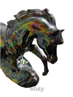 Vintage Maureen Love Ceramic Horse Statue IridescentBEAUTIFUL