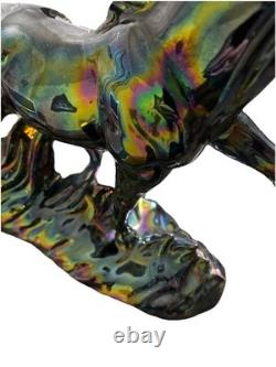Vintage Maureen Love Ceramic Horse Statue IridescentBEAUTIFUL