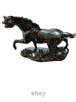 Vintage Maureen Love Ceramic Horse Statue IridescentBEAUTIFUL