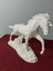 Vintage Maureen Love Ceramic Horse Statuewhite Pearl Iridescentbeautiful