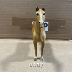 Vintage Mortens Studio Palamino Horse Standing Ceramic Porcelain Horse Figurine