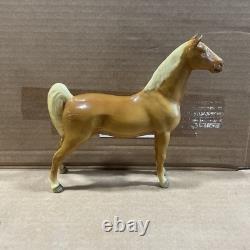 Vintage Mortens Studio Palamino Horse Standing Ceramic Porcelain Horse Figurine