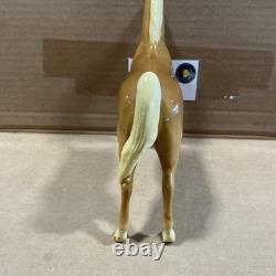 Vintage Mortens Studio Palamino Horse Standing Ceramic Porcelain Horse Figurine
