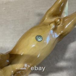 Vintage Mortens Studio Palamino Horse Standing Ceramic Porcelain Horse Figurine