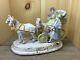 Vintage Occupied Japan, Porcelain Figurine Horse Drawn Carriage, Beautiful