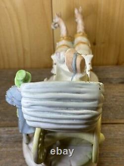 Vintage Occupied Japan, Porcelain Figurine Horse Drawn Carriage, Beautiful