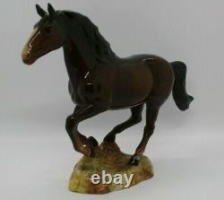 Vintage Porcelain Beswick England Brown Horse Running Figure 1374