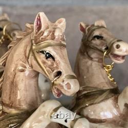 Vintage Porcelain CAPODIMONTE ITALY Cinderella Horse Drawn Carriage 14
