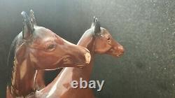 Vintage Porcelain Figurine Horses Hertwig Katzhutte MADE IN GERMANY