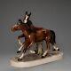 Vintage Porcelain Figurine Running Horses Hertwig Katzhutte 15 Made In Germany