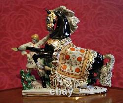 Vintage Porcelain Figurine The Humpbacked Horse, Verbilki, sculptor S. M. Orlov